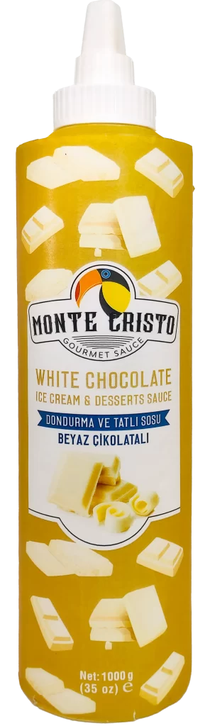 Beyaz Çikolatalı Dondurma ve Tatlı Sosu